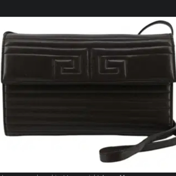Givenchy Quilted Lamb Leather Bag 2 way Shoulder Bag Or Clutch, Chocolate Vtg. - Picture 1 of 16